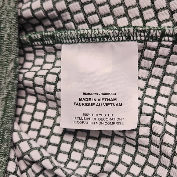 Nike Women's Dri-fit Heather Green Half-Zip Pullover - Picture 9 of 10